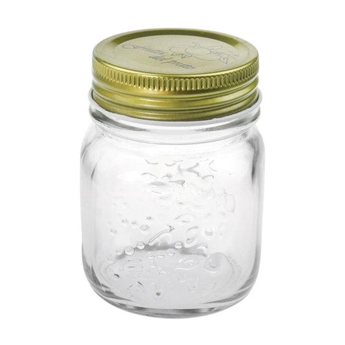 Roma Clear Glass Conserve Jar 200ml Pk 18