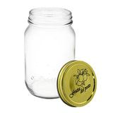 Roma Clear Glass Conserve Jar 550ml