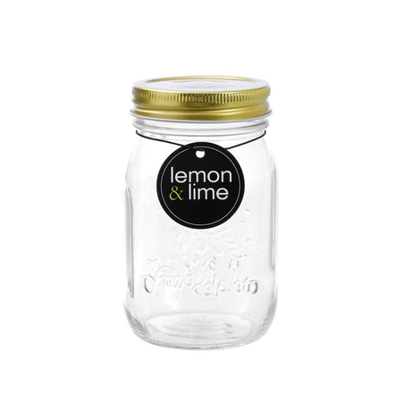 Roma Clear Glass Conserve Jar 550ml