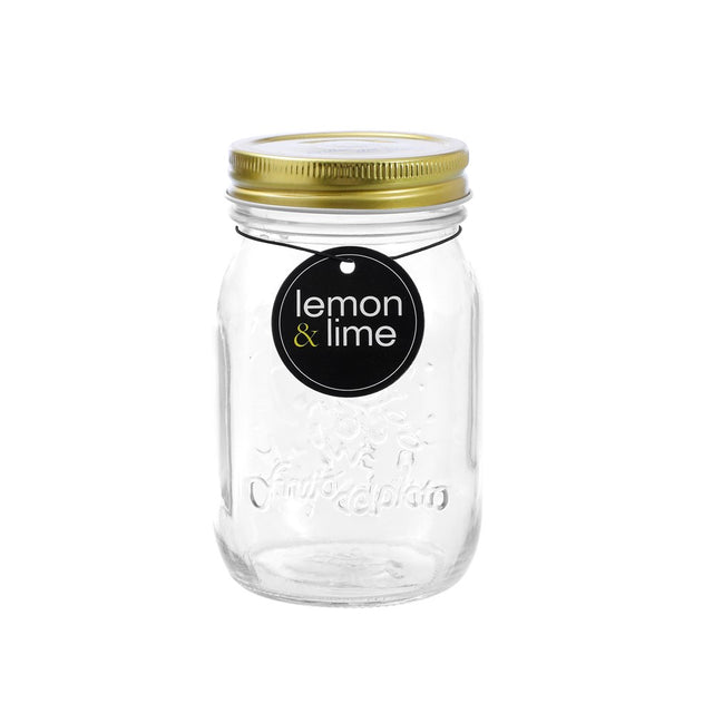 Roma Clear Glass Conserve Jar 550ml