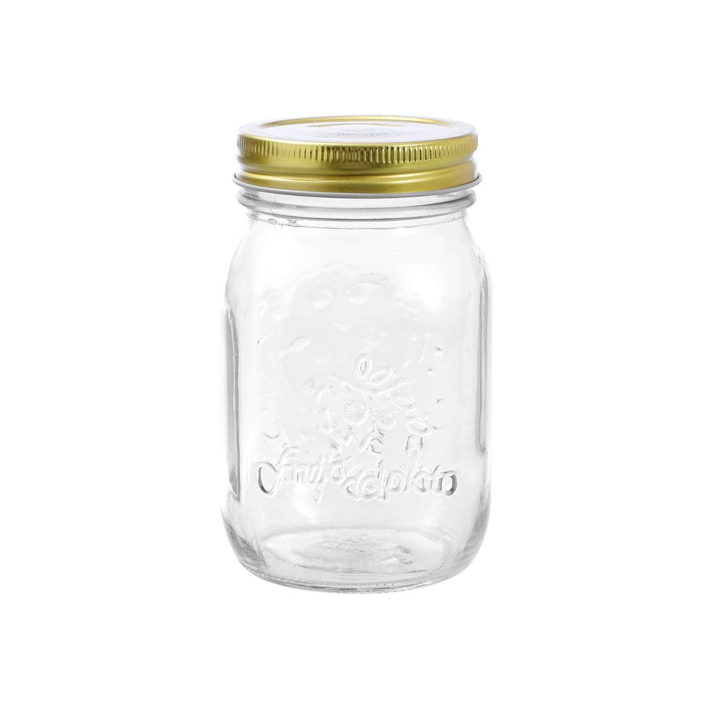 Roma Clear Glass Conserve Jar 550ml