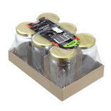 6 Pack Glass Conserve Jar 360ml Gold Lid