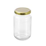 6 Pack Glass Conserve Jar 360ml Gold Lid
