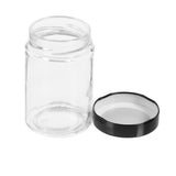 3 Pack Soho Glass Preserve Jar 260ml with Black Lid