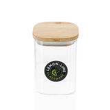 Camden Square Glass Jar Bamboo Lid 550ml