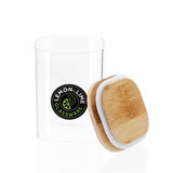 Camden Square Glass Jar Bamboo Lid 550ml