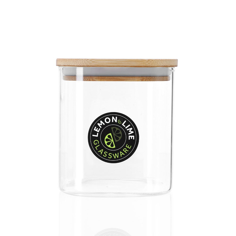 Camden Square Glass Jar Bamboo Lid 800ml