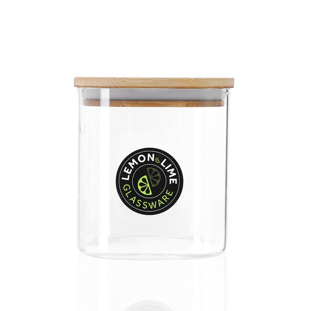 Camden Square Glass Jar Bamboo Lid 800ml