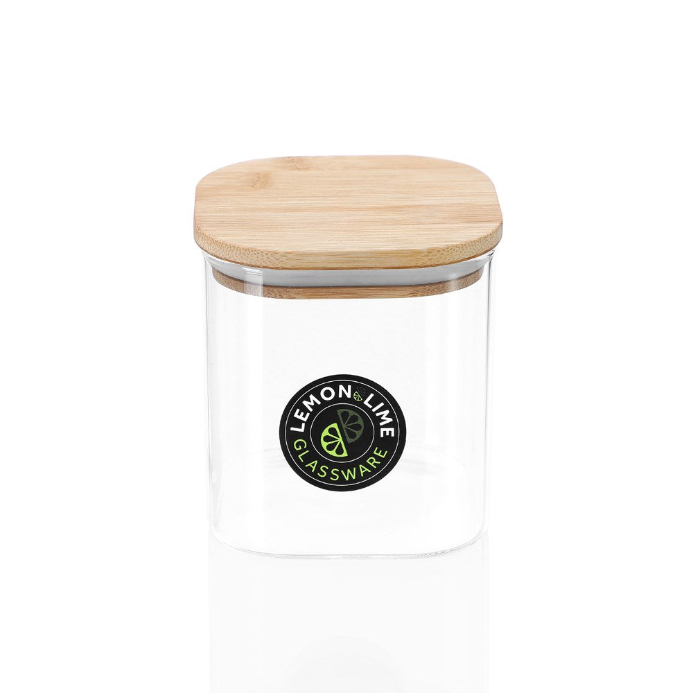 Camden Square Glass Jar Bamboo Lid 800ml