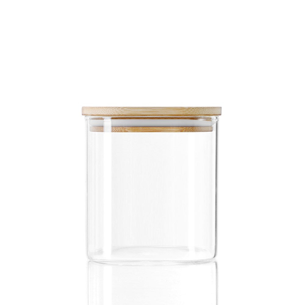 Camden Square Glass Jar Bamboo Lid 800ml