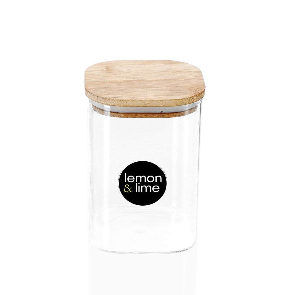 Camden Square Glass Jar Bamboo Lid 1.1L