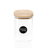 Camden Square Glass Jar Bamboo Lid 1.1L