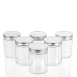 6 Pack Capri Glass Preserve Jar 300ml Silver Lid