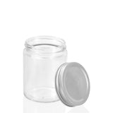 6 Pack Capri Glass Preserve Jar 300ml Silver Lid