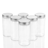 6 Pack Capri Glass Preserve Jar 500ml Silver Lid