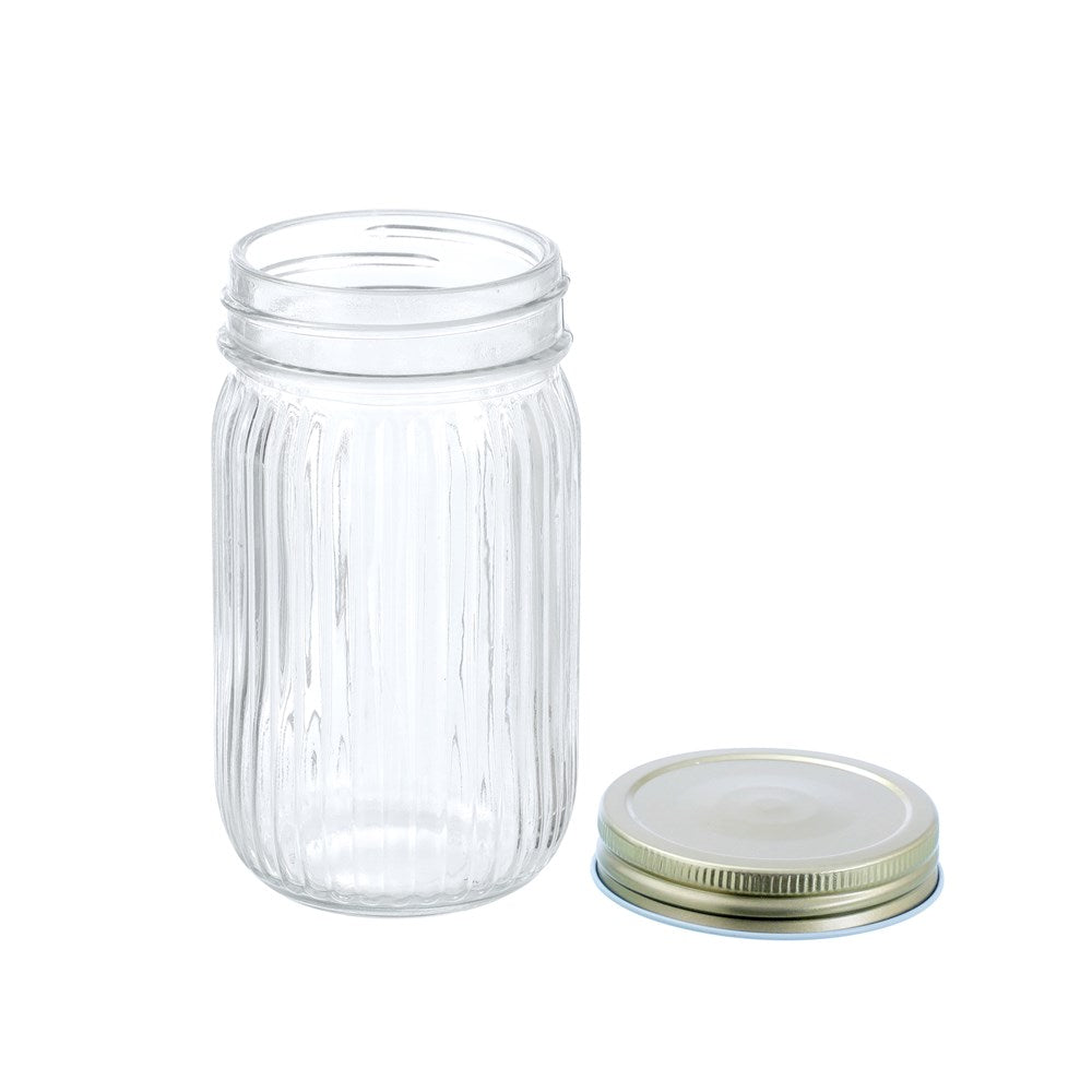 Roma Ribbed Conserve Jar 450ml