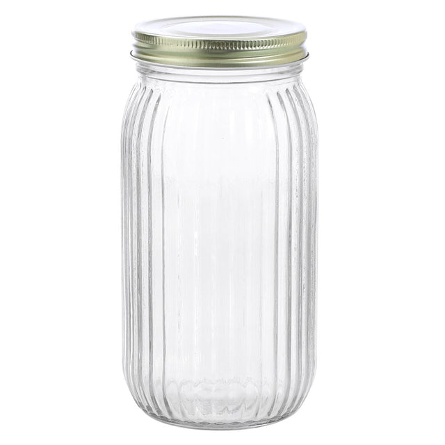 Roma Ribbed Conserve Jar 1L