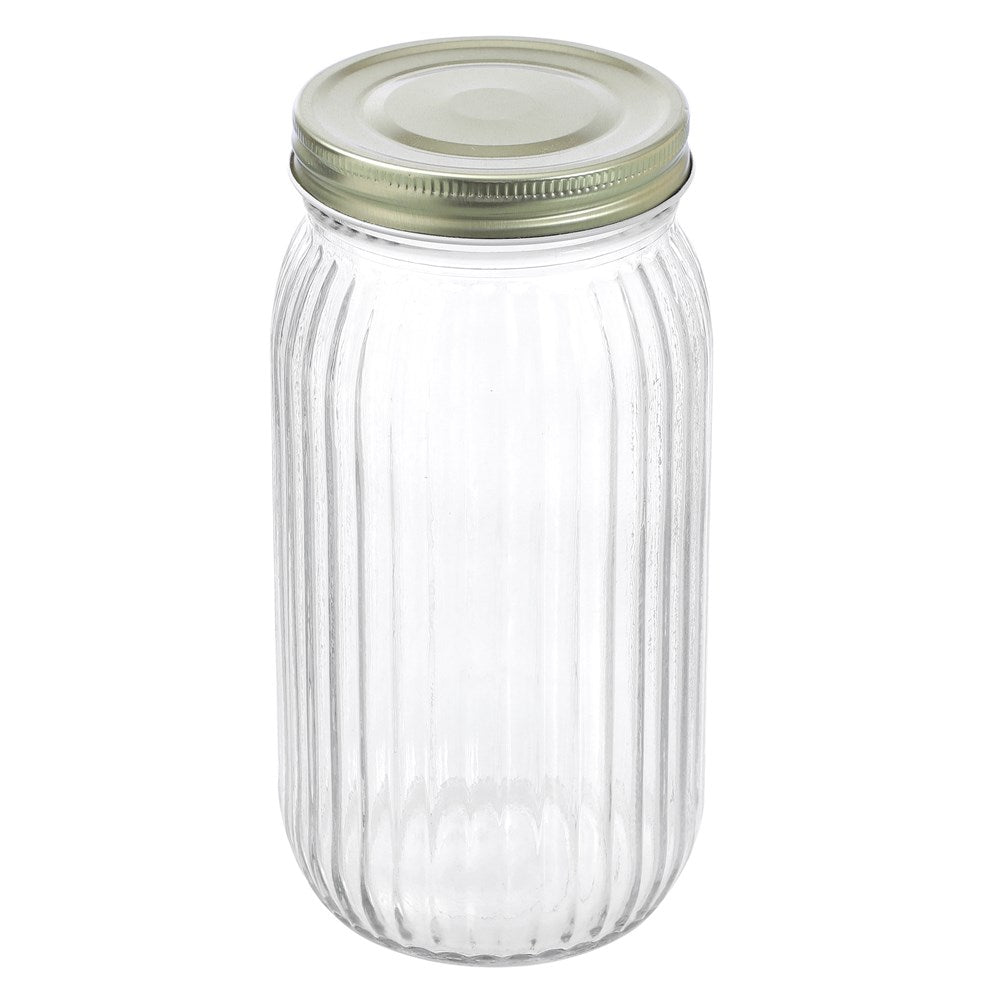 Roma Ribbed Conserve Jar 1L