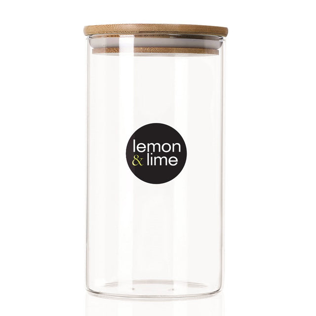 Camden Glass Jar Bamboo Lid 1.2L