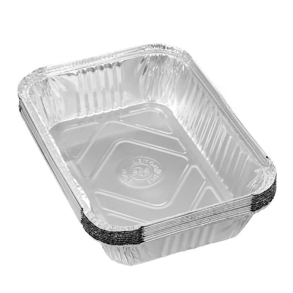 Foil Tray with Lid 26 x 19cm - 10 Pack