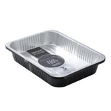 3 Pack Two-Tone Foil Container 37cm x 27cm x 6cm