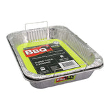 Foil Tray with Wire Handles 45.5 x 34 x 6.5cm