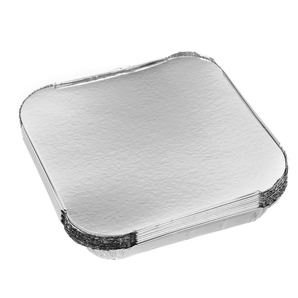 10 Pack Foil Tray with Lid 25 x 25cm