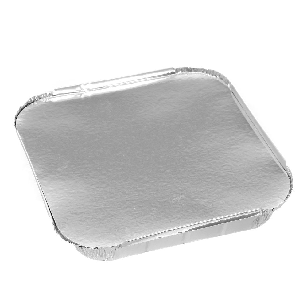 10 Pack Foil Tray with Lid 25 x 25cm
