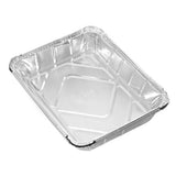 Foil Tray with Lid 32 x 26 x 5.5cm - 4 Pack