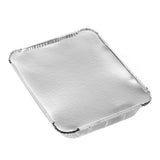 Foil Tray with Lid 32 x 26 x 5.5cm - 4 Pack