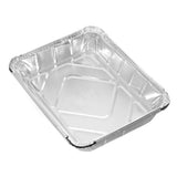 Foil Tray with Lid 32 x 26 x 5.5cm - 4 Pack