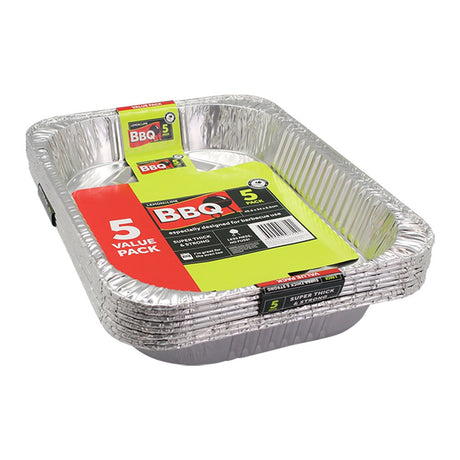 Foil Tray Large 45 x 34cm - 5 Pack