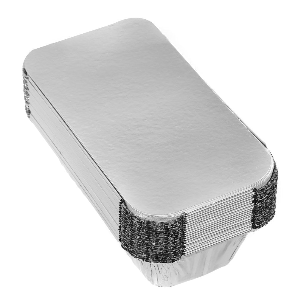 20 Pack Foil Container With Lid 20 x 11 x 5cm
