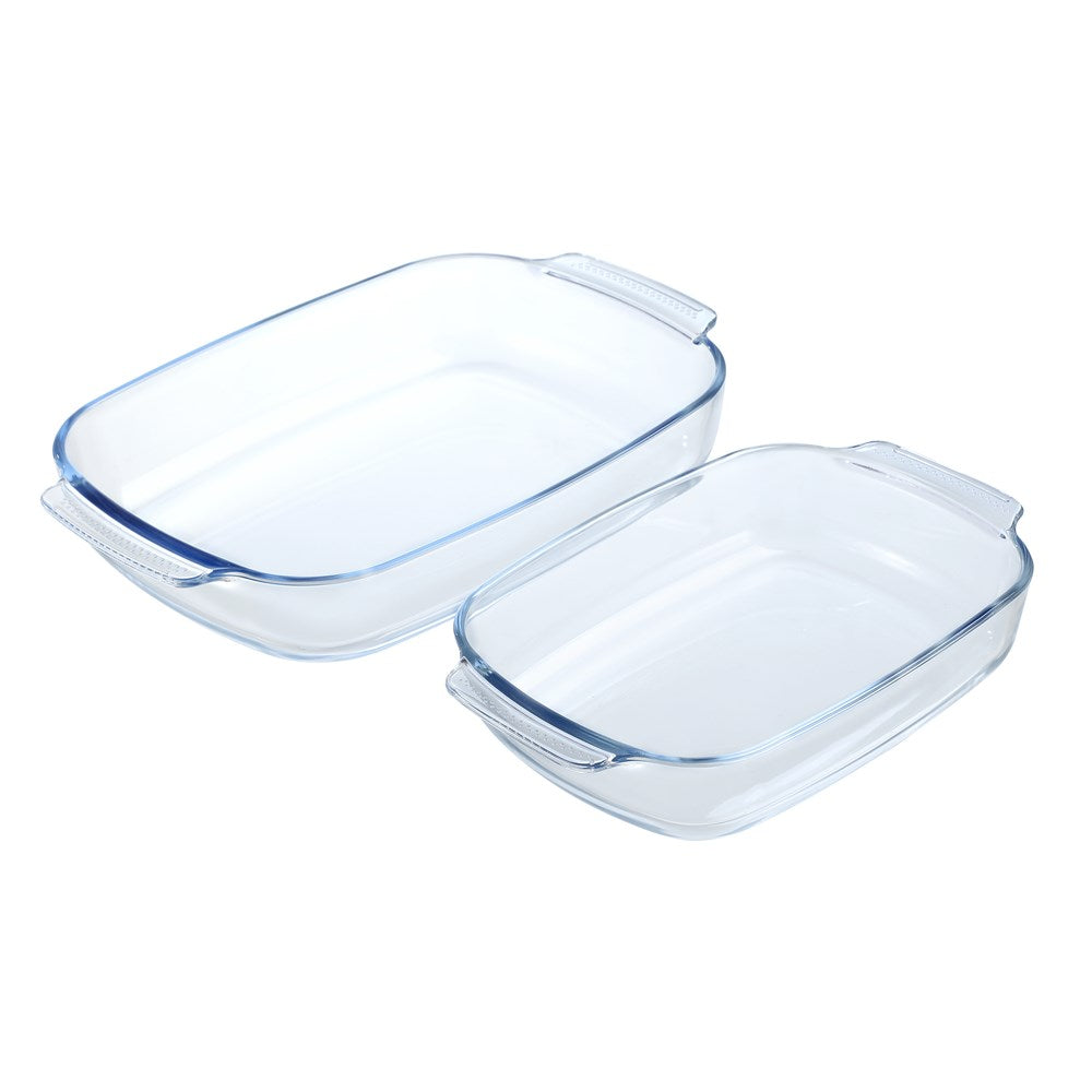 Glass Bakeware Rectangular Dish with Handles 2L