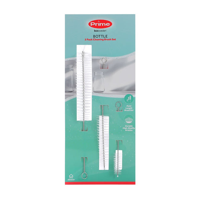 3 Pack Assorted Bottle Cleaning Brushes