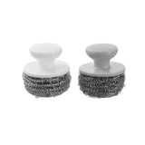 2 Pack Stainless Steel Scourer With Handle
