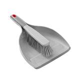 Dustpan and Brush Set with Soft Grip Handle