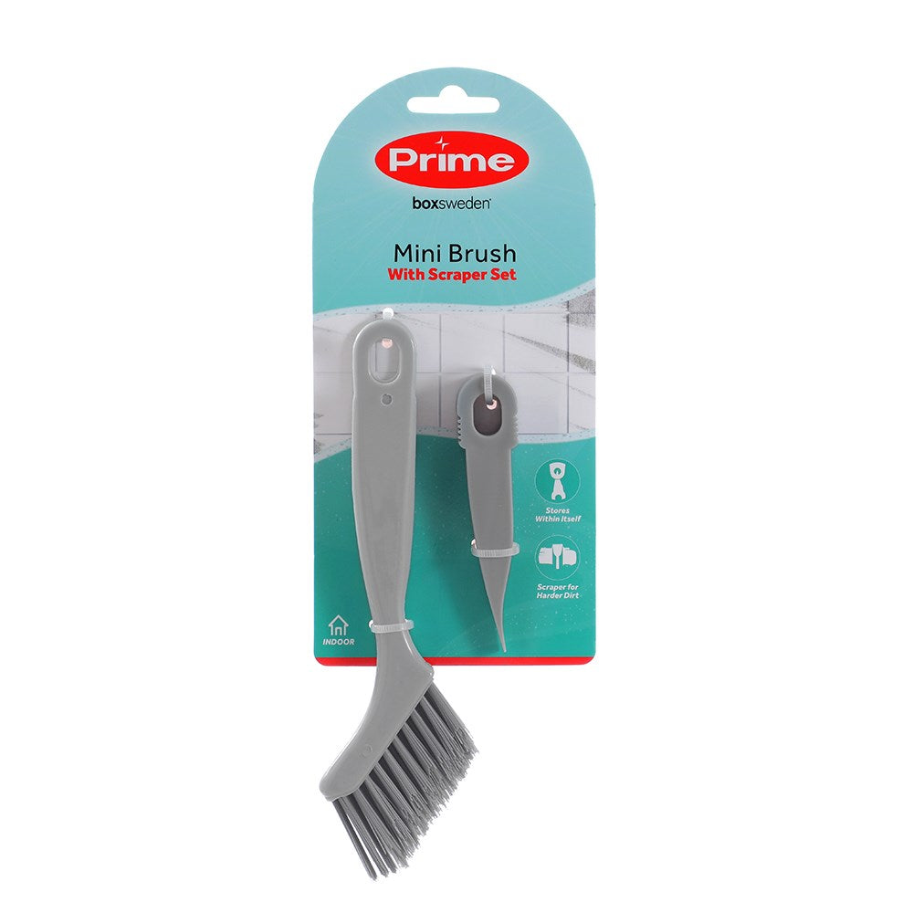 2 Piece Mini Brush and Scraper Set
