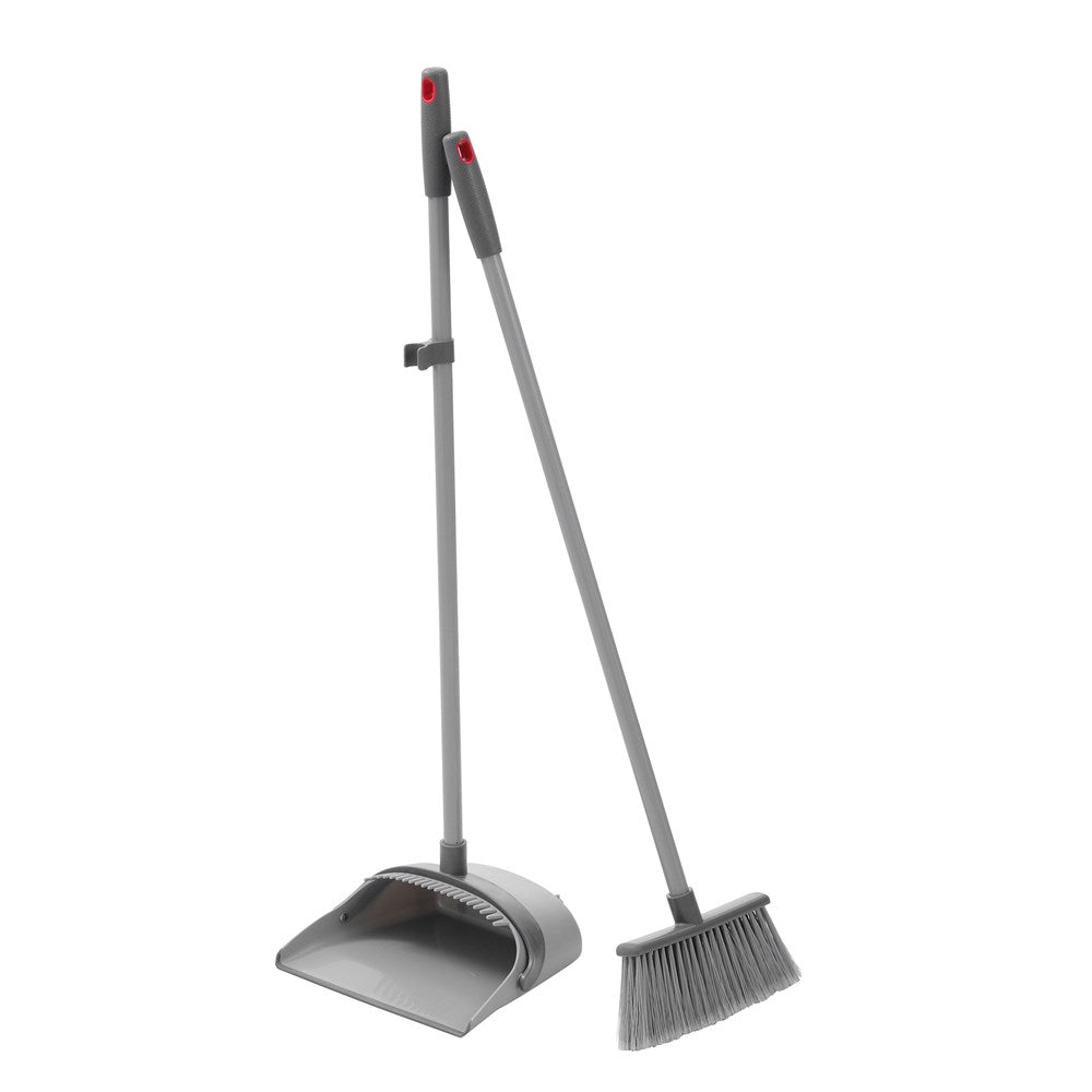 Foldaway Long Handle Dustpan and Brush 85cm