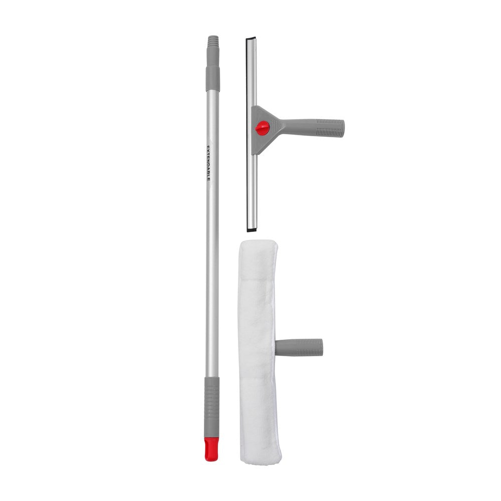 Dual Head Window Cleaning Set with Extendable Handle