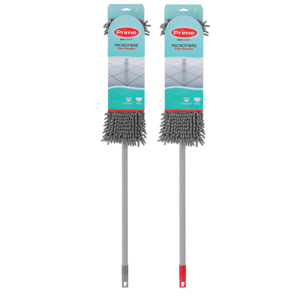 Microfibre Floor Sweeper Extendable Handle 2 Assorted