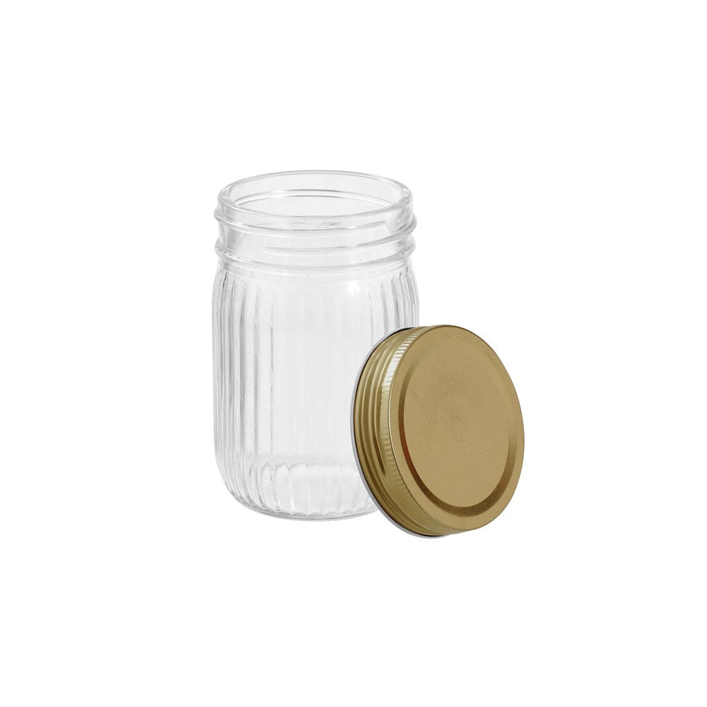 6 Pack Roma Ribbed Conserve Jar 300ml