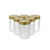 6 Pack Roma Ribbed Conserve Jar 300ml