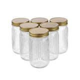 6 Pack Roma Ribbed Conserve Jar 450ml