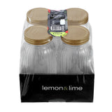 4 Pack Roma Ribbed Conserve Jar 800ml