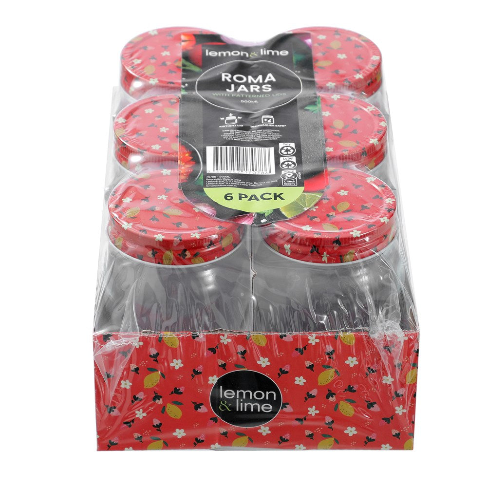 6 Pack Conserve Jar 500ml