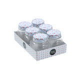6 Pack Cherry Stripe Deco Conserve Jar 180ML