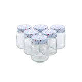 6 Pack Cherry Stripe Deco Conserve Jar 180ml