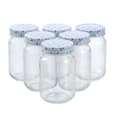 6 Pack Cherry Stripe Deco Conserve Jar 500ml