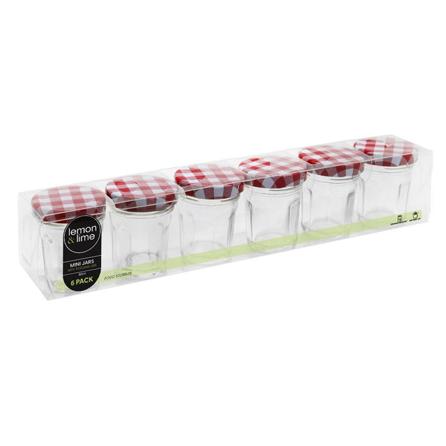 6 Pack Glass Conserve Jar 30ml Classic Lid